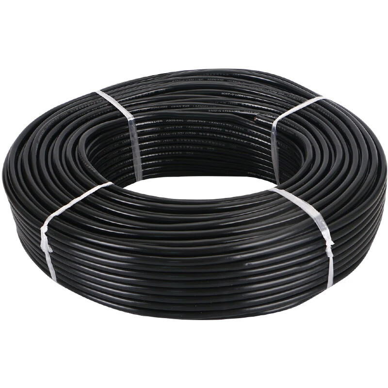 5/4/6平方电线电缆线电源线户外防冻护套线牛筋线软线 黑国标2.