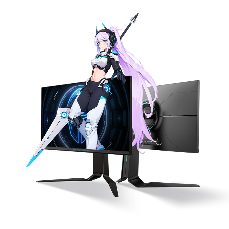 雷神（ThundeRobot）银翼24.5英寸 Fast IPS快速液晶 1ms HDR 400nit 硬件低蓝光 原厂校色升降旋转游戏电竞电脑显示器 2K 170Hz（超频）LQ25F165L