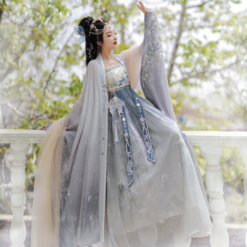 亲在古装服装女仙气飘飘冬款唐制裙汉服潇湘幻夜中国超仙 潇湘幻夜