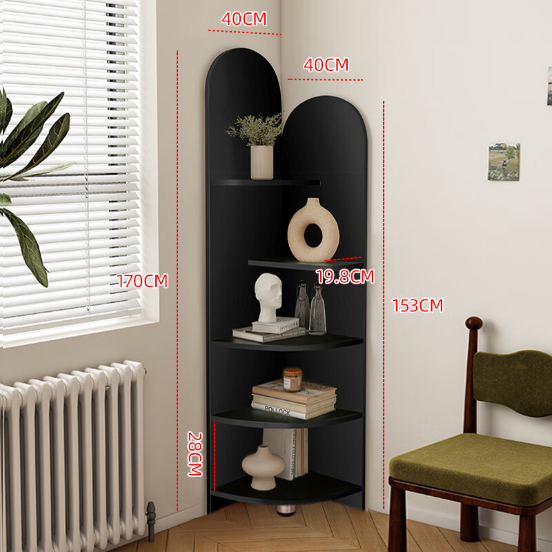 全友(quanu)圆弧角柜转角柜拐角边柜置物柜墙边三角柜角落置物架墙角