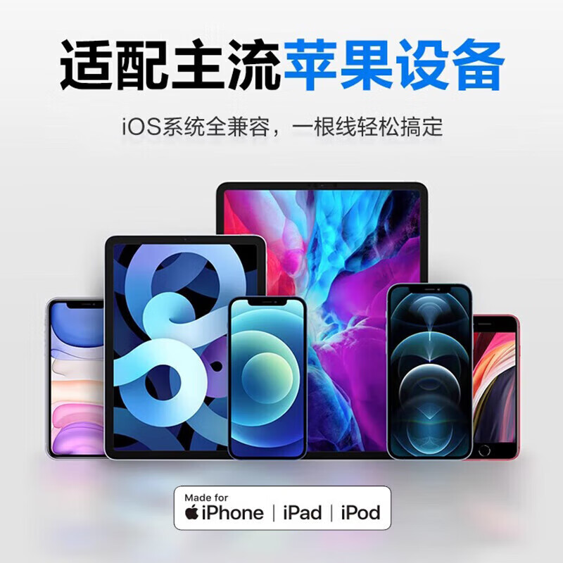 酷威猫适用苹果充电线iPhone13/14pro快充12/11手机数据线适配原装充电器套装平板ipad正品车载carplay 苹果30W套装【快充头+1米快充线】