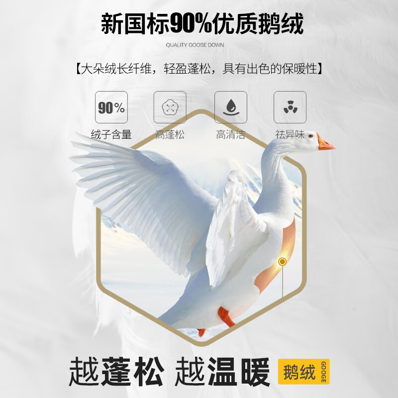 SHANSHAN杉杉羽绒服男冬季新款鹅绒翻领保暖男士羽绒夹克商务休闲通勤外套 藏青色 2XL /185