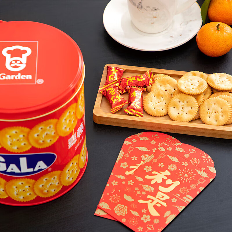 嘉顿加拿饼干铁罐装零食 加拿饼干400g*1罐