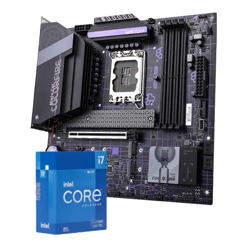 COLORFIRE CPUװ B760M-MEOW WIFI D5Ӱ+Ӣض(Intel) i7-12700KF CPU +CPUװ