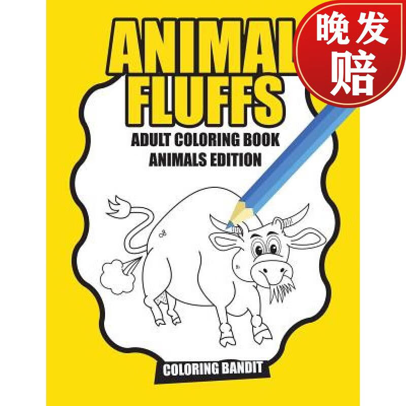 【4周达】animal fluffs : adult coloring book animals edition