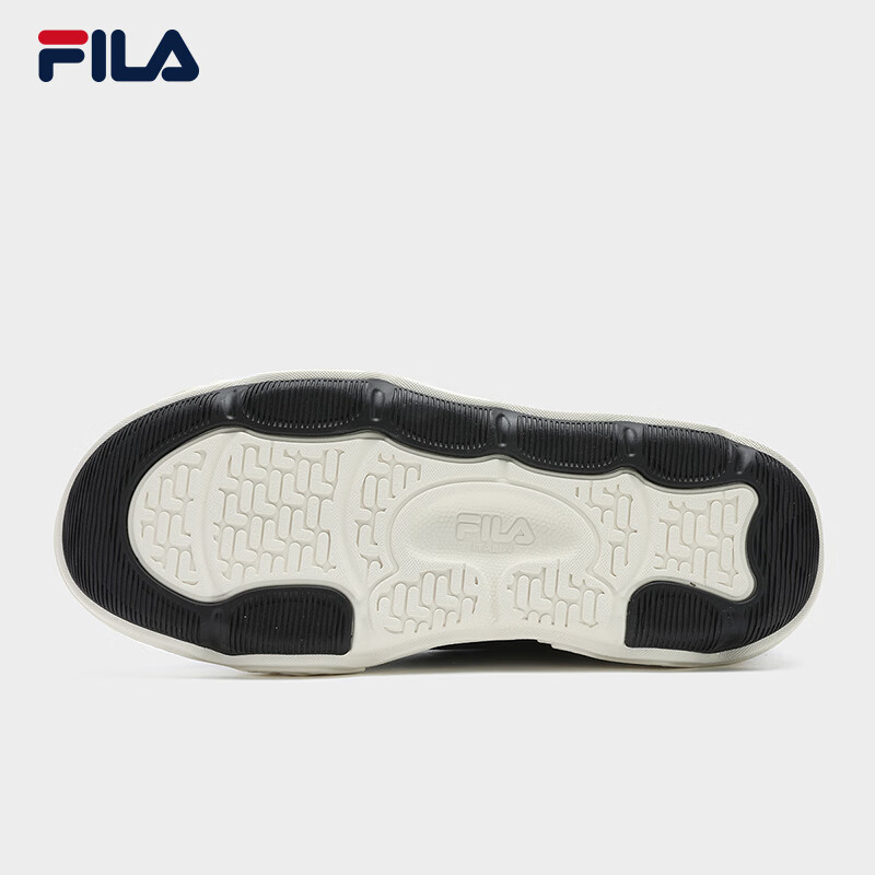 FILA 斐乐官方男【张艺兴同款】ROCK摩登帆布鞋2024夏新款时尚休闲鞋 黑-BK 42