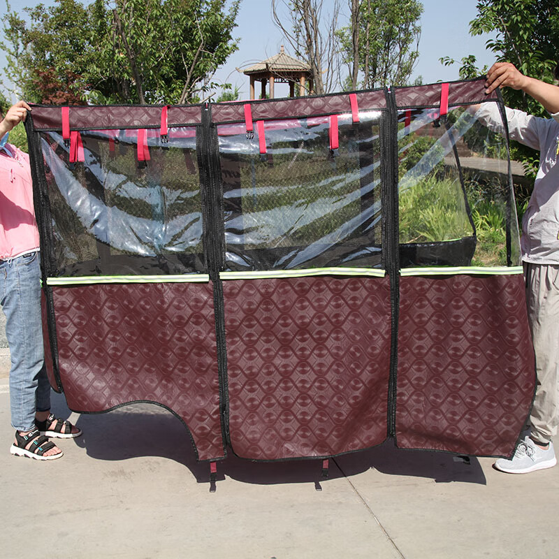 风渚客电动三轮车车棚雨蓬新款单独篷布雨帘围布专卖小巴士防风雨帘单