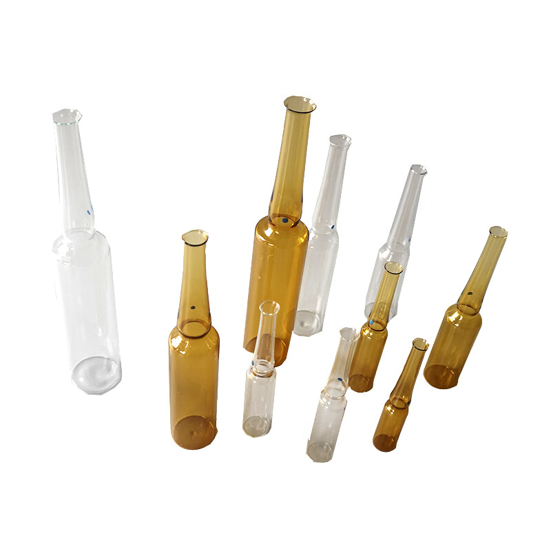 透明/棕色 玻璃安瓿瓶 曲颈易折安剖 1/2/5/10/20ml 1ml透明一盒1200