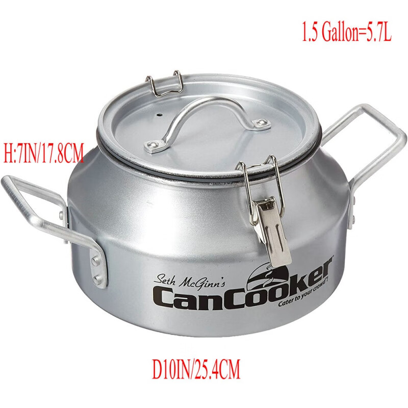 狮奥利兴蒙古石头烤肉锅网红铝合金户外露营高压锅高海拔微压锅野炊锅