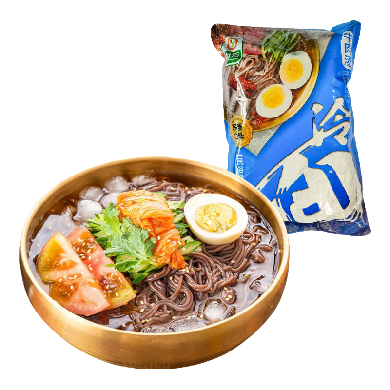 升元荞麦冷面565g/袋 朝鲜冷面延边特色真空包装方便面速食杂粮面条