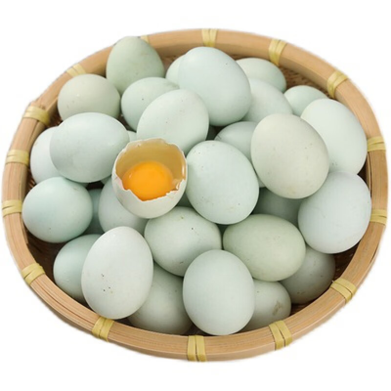 湘明有絮农家散养绿壳蛋绿壳乌鸡蛋图鸡蛋连城白鹭新鲜黑鸡蛋元宝 30