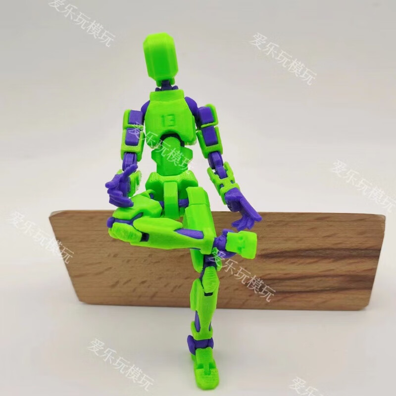 3d打印兵人画师工具解压玩具全关节可动幸运13礼物 成品发货萝卜配色