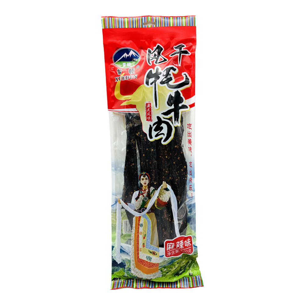 雪頓青海特產(chǎn)風(fēng)干牦牛肉九成超風(fēng)干五香麻辣休閑零食小吃減脂開袋即食 【風(fēng)干牦牛肉】麻辣 500g*1袋