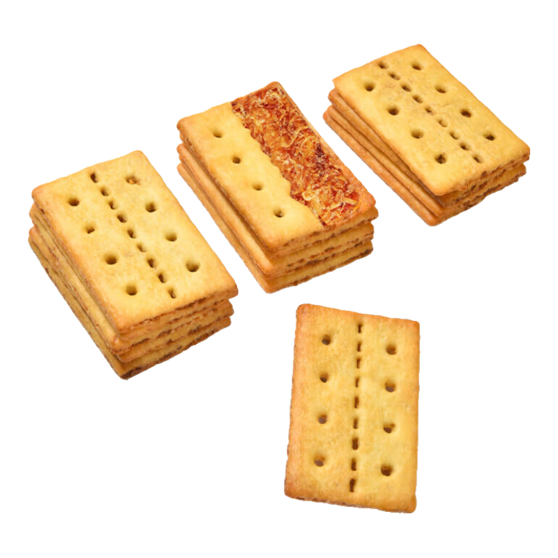 【好评率99%】牛肉馅酥脆饼干点心下午茶一整箱高颜值 泓一牛肉馅饼干 270g/箱*1箱20包  活动价