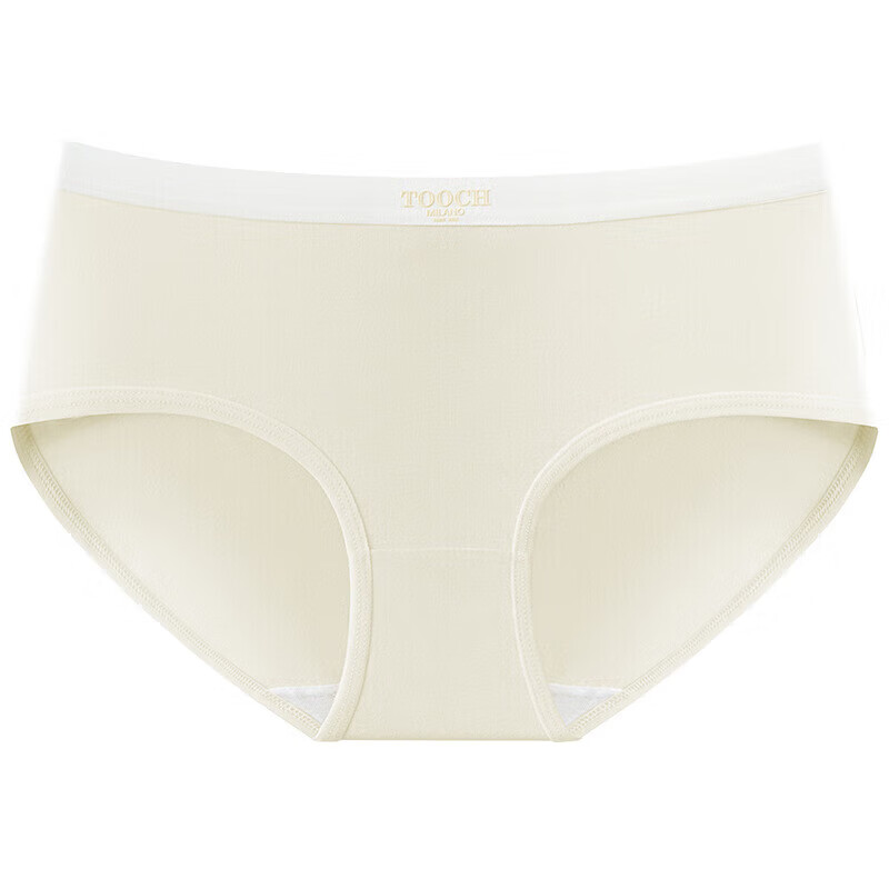 宜而爽7A抗菌全棉女士内裤字母中腰抗菌柔软舒适透气纯棉少女三角裤 2浅绿+2浅肤+2深肤+1浅粉 7条 L