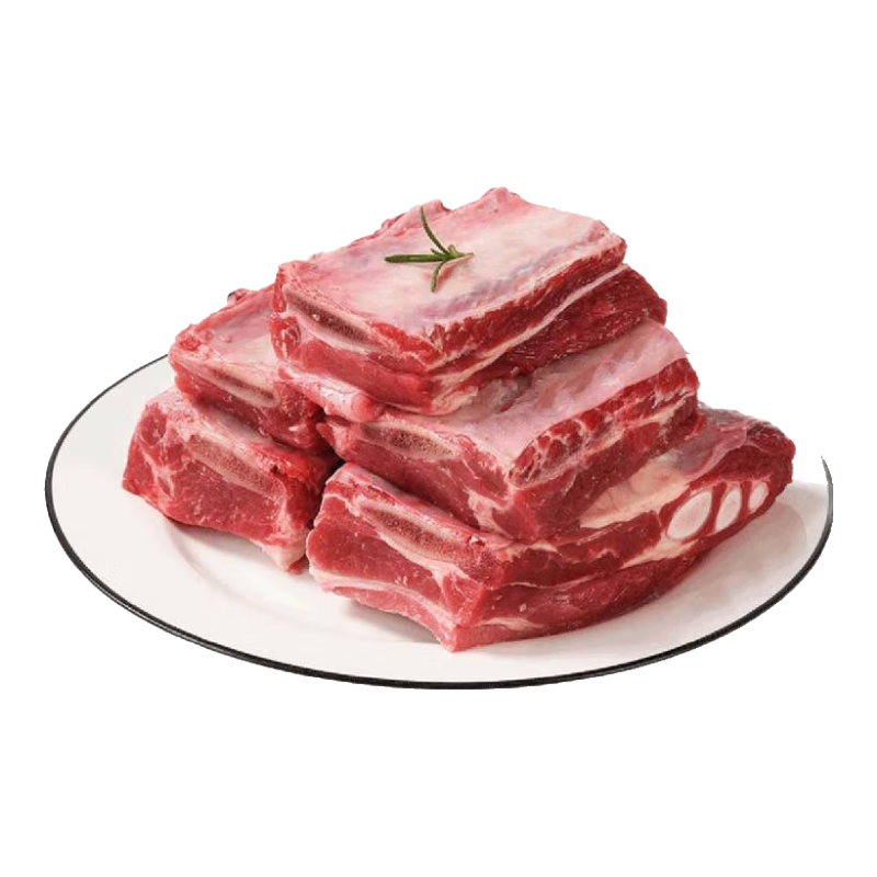 馬佳肴青海新鮮牦牛肉牛排原切牛腩牦牛腱子牦牛腿肉生鮮火鍋食材禮盒 牦牛排骨 4斤