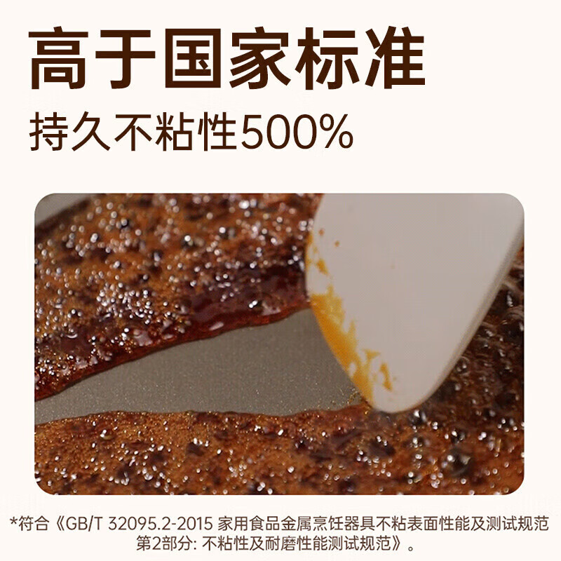 炊大皇炒锅耐磨不粘锅聚油不凸底炒菜锅家用不跑油平底电磁炉燃气 【2-3人用】聚油不粘 28cm