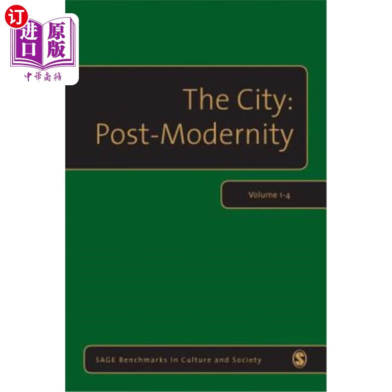 海外直订the city: post-modernity 城市:后现代性