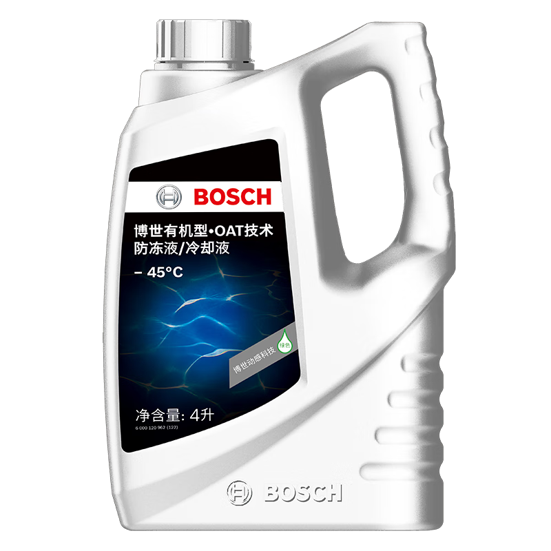 博世（BOSCH）汽车发动机通用水箱防冻液/冷却液/冷却水 冰点-45℃ 4L（绿色）