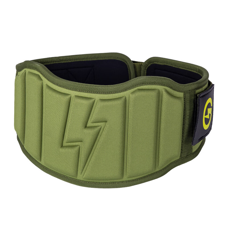 腰带深蹲硬拉护腰男运动专业负重器械训练护具力量举重束腰带 军绿色