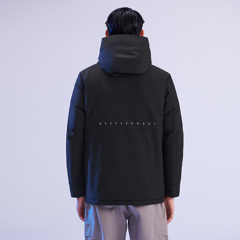 hla海澜之家羽绒服男极光系列鹅绒连帽外套hwraj4d066a