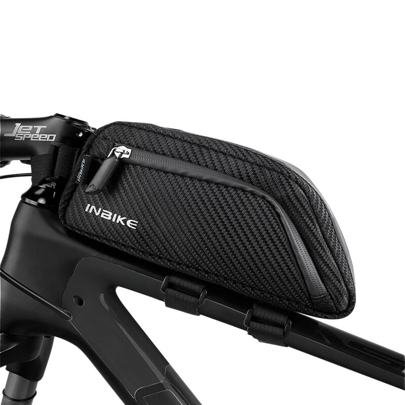 INBIKE自行车包前梁包山地车上管包防水破风大容量公路车骑行包 黑色