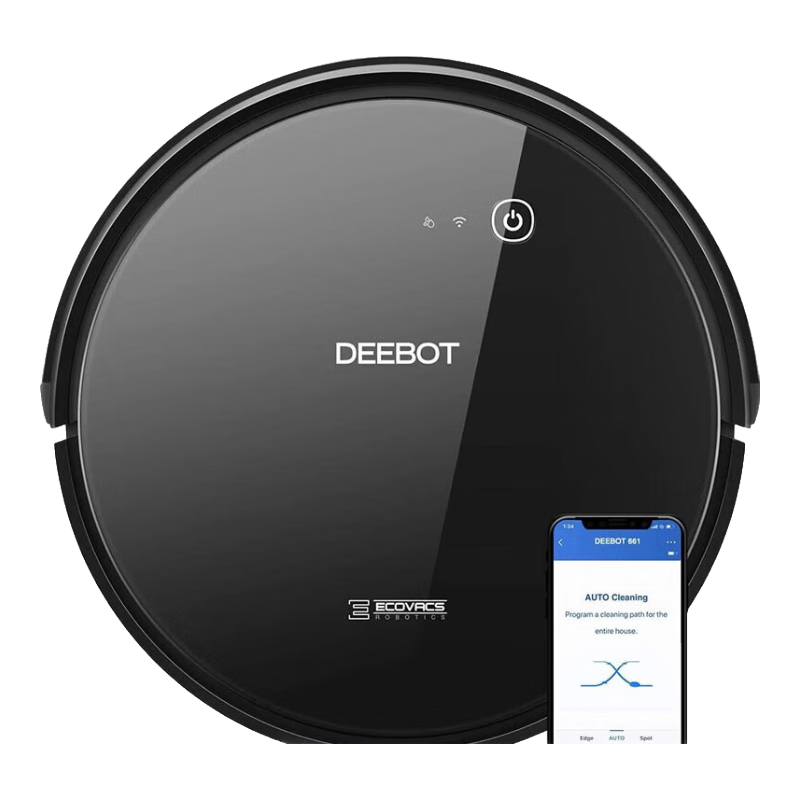 科沃斯（ECOVACS）DEEBOT 661 无线扫地机器人 低噪音吸尘拖地两用一体 110分钟运行时间  自动返回充电 解放双手 美版120V电压