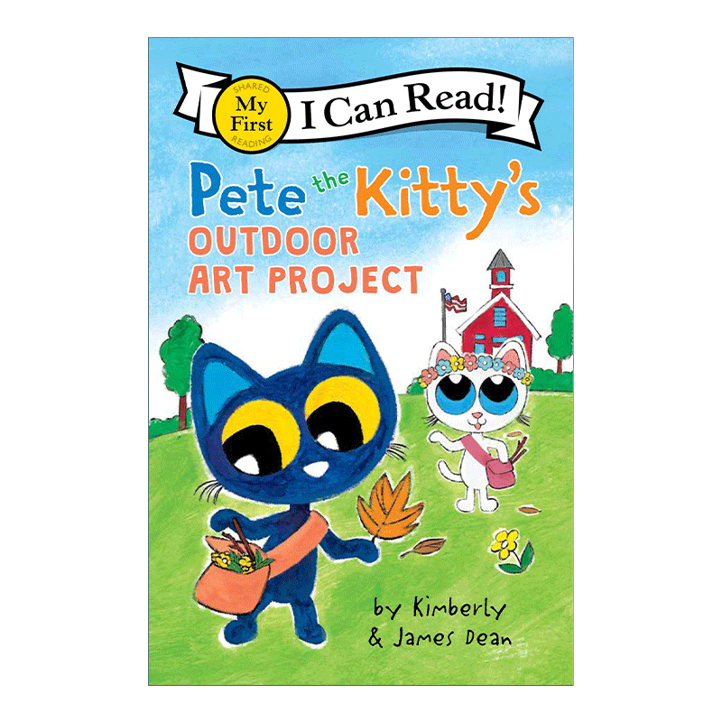 Pete the Kitty’s Outdoor Art Project 英文原版 小皮特猫的户外美术作业 My First I Can Read 分级阅读 英文版 进口英语原版书籍