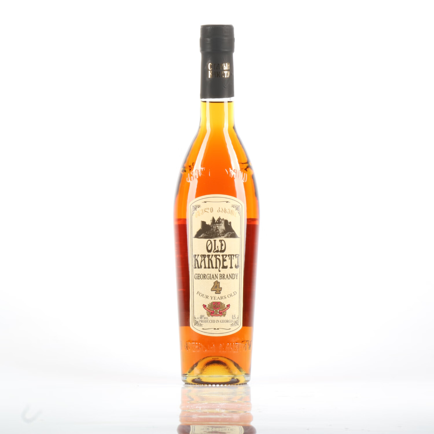 old kakheti 格鲁吉亚原瓶进口洋酒 卡赫季欧卡邑陈酿白兰地酒 4年 500mL