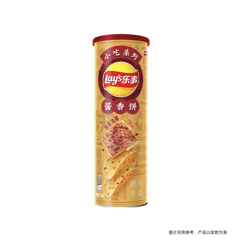 乐事（Lay's）薯片 小吃系列酱香饼 104克 休闲零食