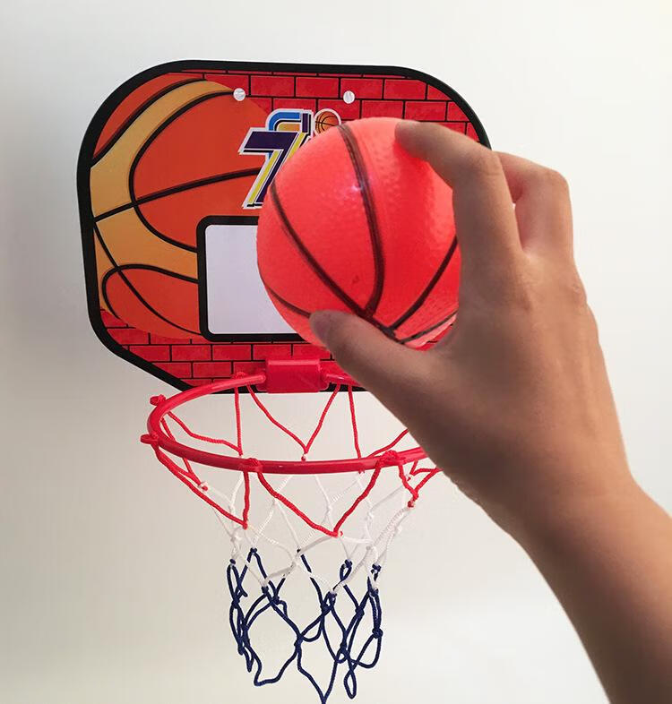 欧曼玫儿童篮球板 吸板篮球板 电商篮球板 吸盘篮球框 浴室室内玩具 礼盒装小款
