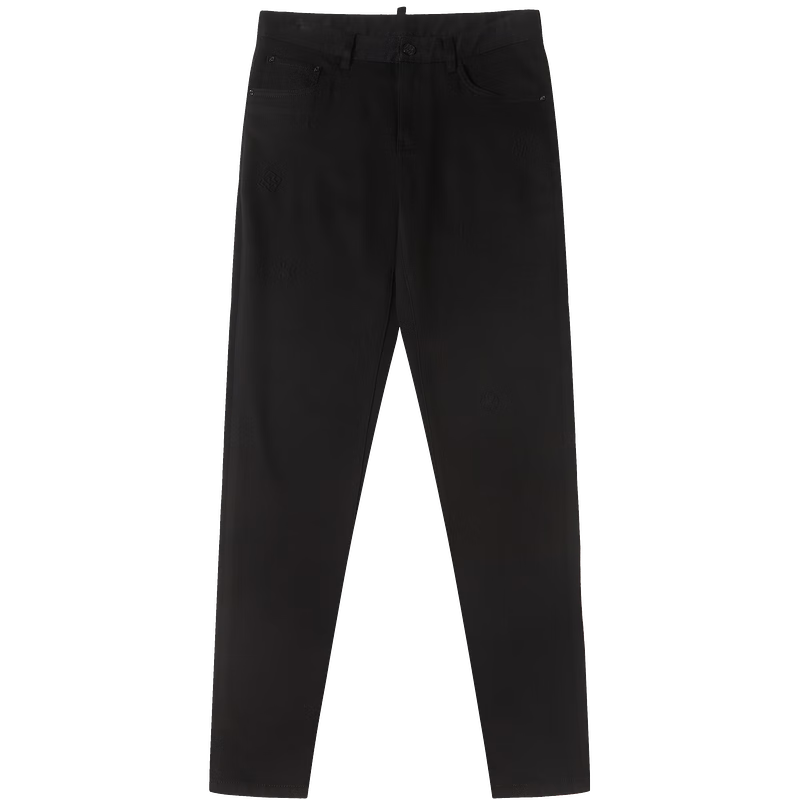 C’N’C【奢侈品衣服】cnc男裝秋冬新款休閑褲個(gè)性百搭潮流時(shí)尚直筒褲裝 黑色 32 (170/82A)