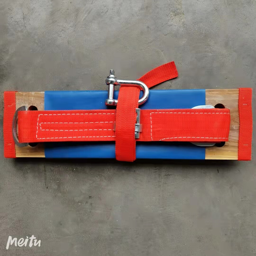 定制适用高空作业蜘蛛人滑板安绳防坠落榆木坐板吊板外墙吊绳宽坐板