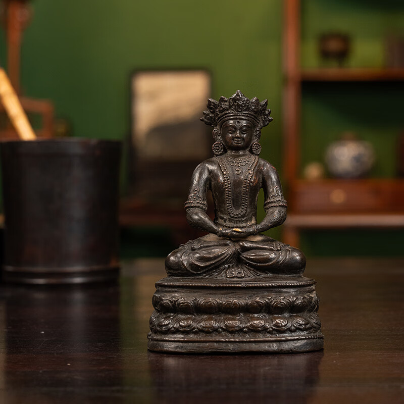 yaran culture清代铜佛造像老物件文玩古董佛像收藏真品客厅铜佛像