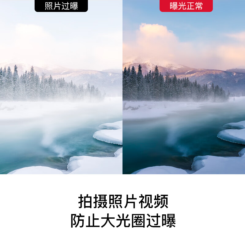 卡色（Kase）可调ND1.5-8+CPL 滤镜套装 减光镜 偏振镜 黑柔滤镜 二合一 三合一 多档位调节 佳能尼康索尼小米 可调 ND1.5-10【金刚狼磁吸】 49mm
