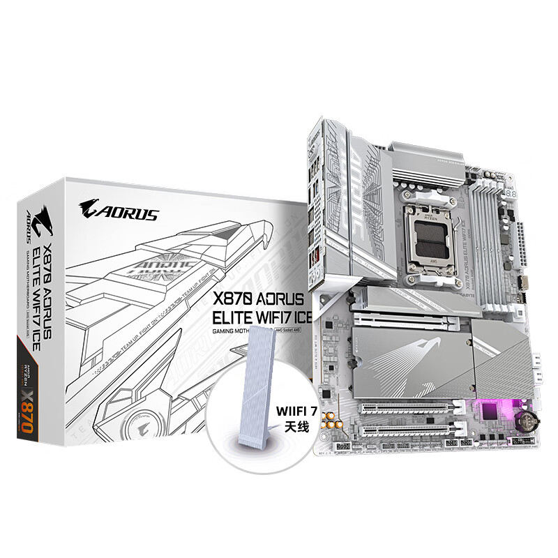 技嘉 冰雕X870 AORUS ELITE WIFI7 ICE DDR5 图 7