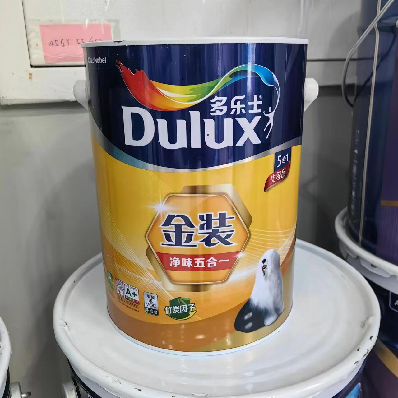 多乐士金装竹炭超哑光净味五合一 乳胶漆净味墙面漆18l 金装净味五