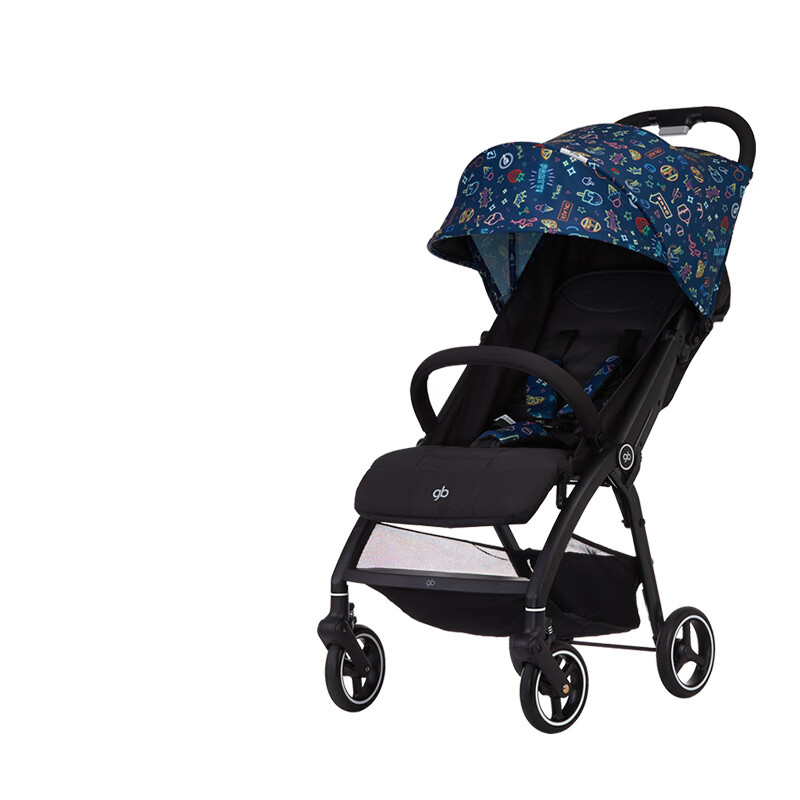 好孩子（gb）婴儿推车 宝宝车婴儿伞车 可坐可躺儿童推车轻便可折叠手推车D636 收缩遮阳棚 更透气款D643-H蓝色