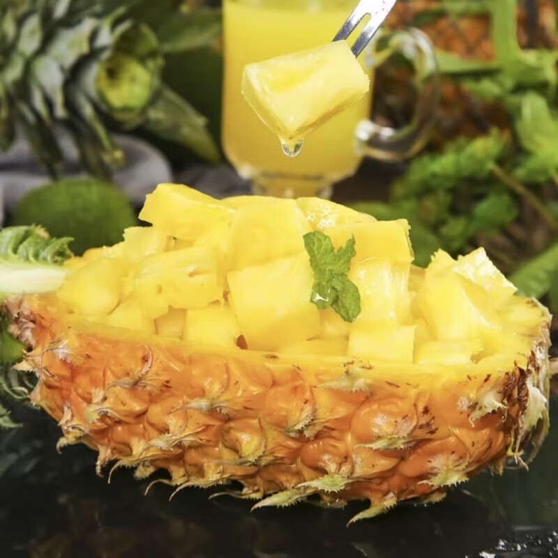 三萌果蔬正宗金钻凤梨 海南当季新鲜爆甜手撕金菠萝香水果整盒节日送礼 5斤精选装净重4.5斤 单果400-600g