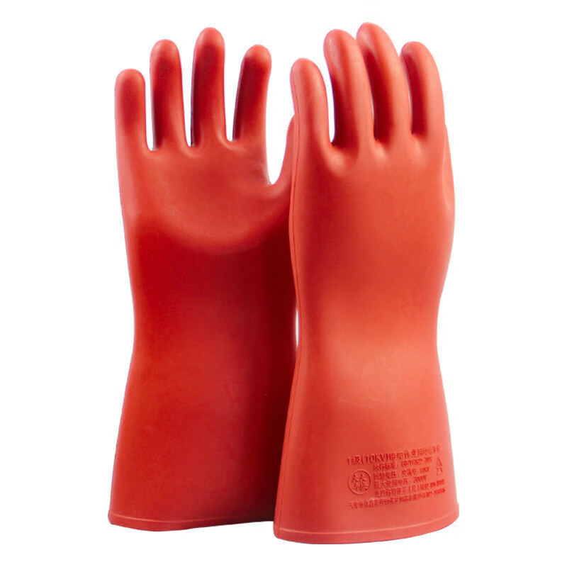 手套12kv橡胶高压保护手套带电作业防电汽车维修专用 10kv绝缘手套 40
