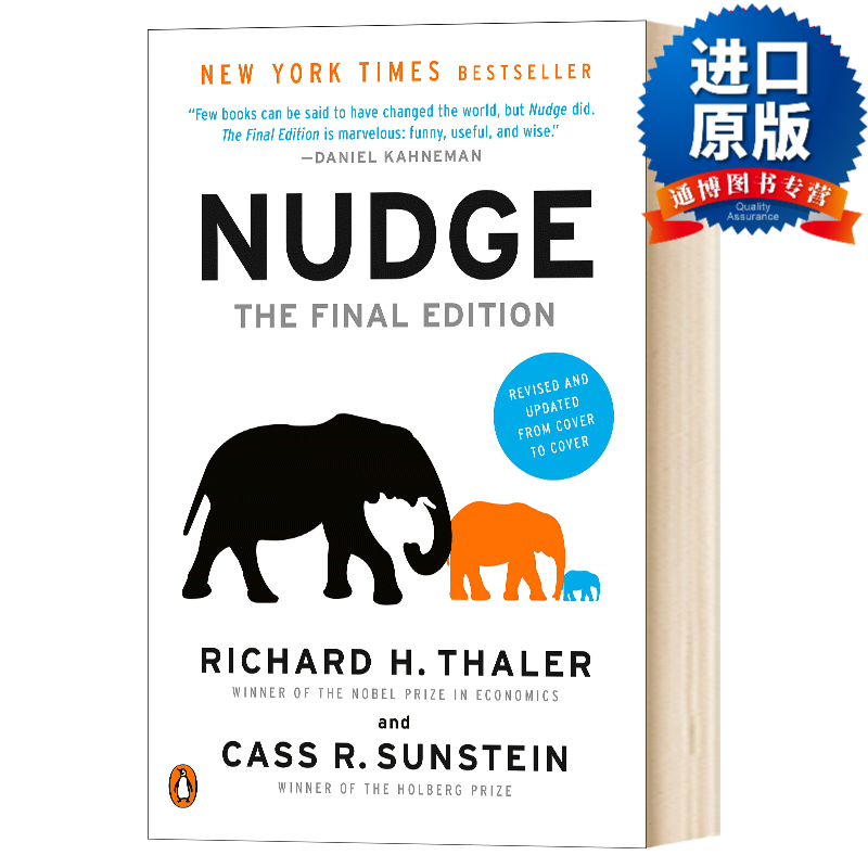 助推 nudge 英文原版商业与投资类读物 环境经济学理论社会科学书籍