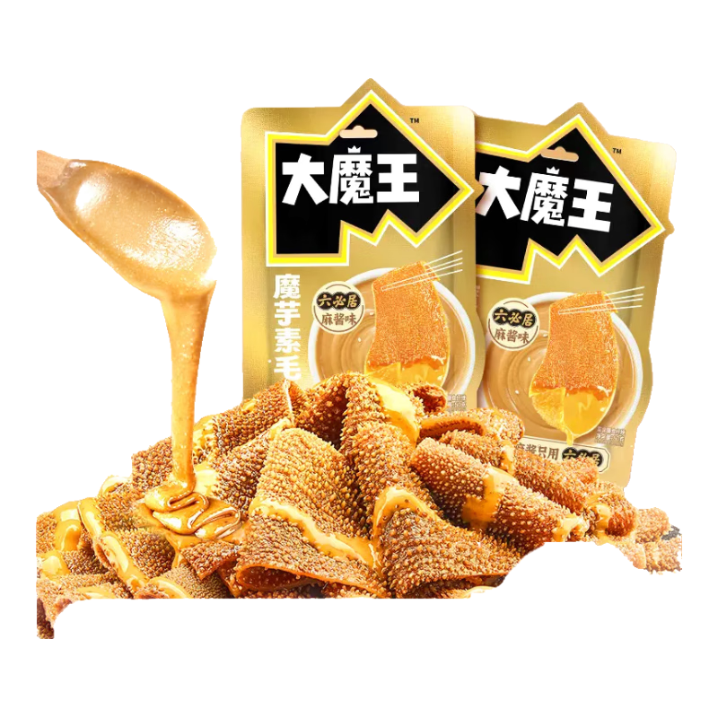 鹽津鋪?zhàn)哟竽跛孛橇鼐勇獒u味魔芋爽 火鍋零食麻辣小吃解饞休閑零食 六必居麻醬味(微辣) 180g約20包