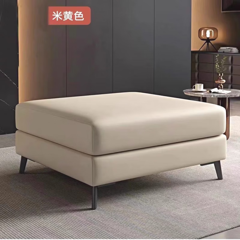 可狄沙發(fā)凳貴妃凳沙發(fā)延長(cháng)拼接腳踩沙發(fā)腳踏擱腳凳放腳凳通用型沙發(fā)加 米黃色/長(cháng)40寬40高40