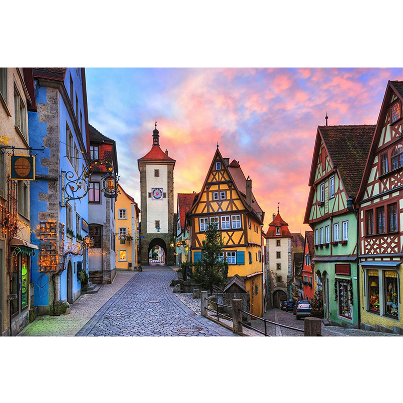 1000片木质拼图儿童玩具礼物世界著名浪漫风景城市建筑欧美中国上海