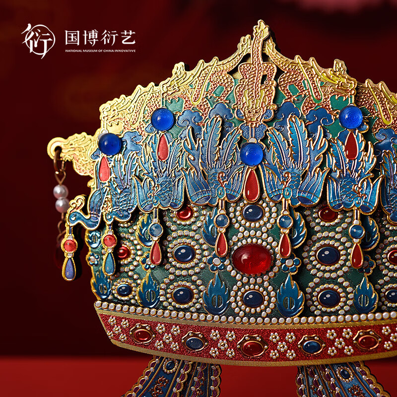 中国国家博物馆孝端皇后凤冠木质冰箱贴博物馆文创创意装饰品送朋友特色礼物 国博孝端皇后凤冠木质冰箱贴