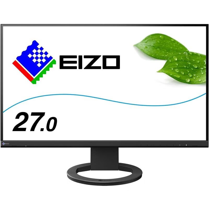 艺卓 【日本直邮】 EIZO专业电脑显示屏 防眩光IPS显示器 护眼显示器 EV-2760-BK【27英寸】