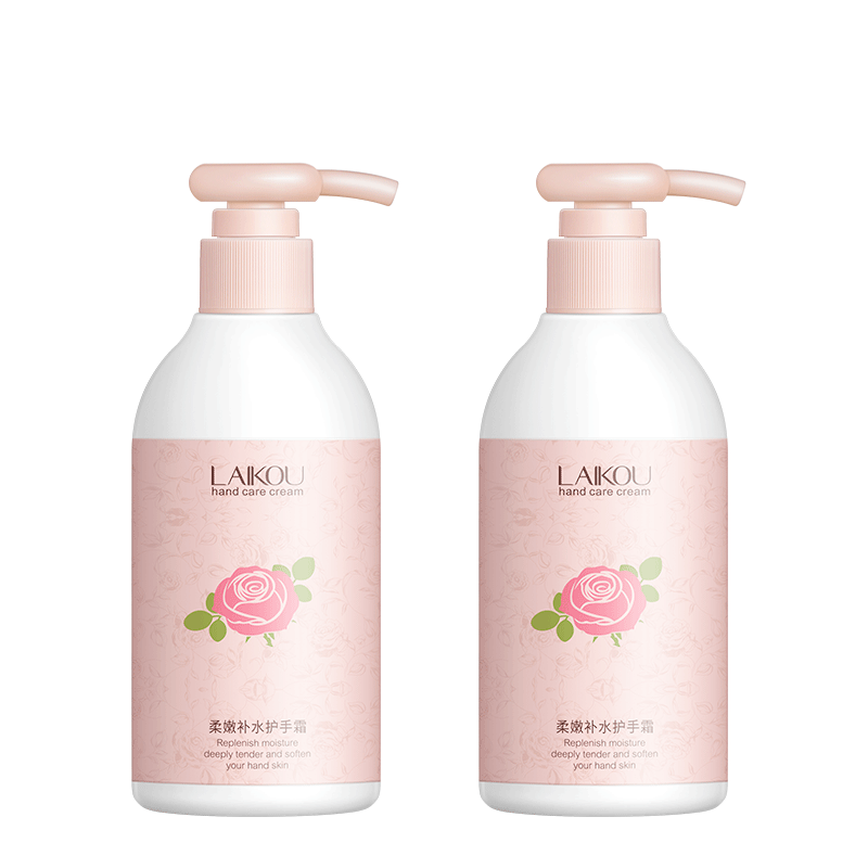 莱蔻(laikou) 柔嫩补水护手霜植物花香滋润保湿补水不油腻清爽按压头