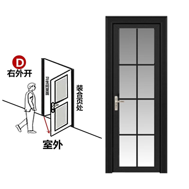 08196x661号花型 香槟金a左内开门把手在右边