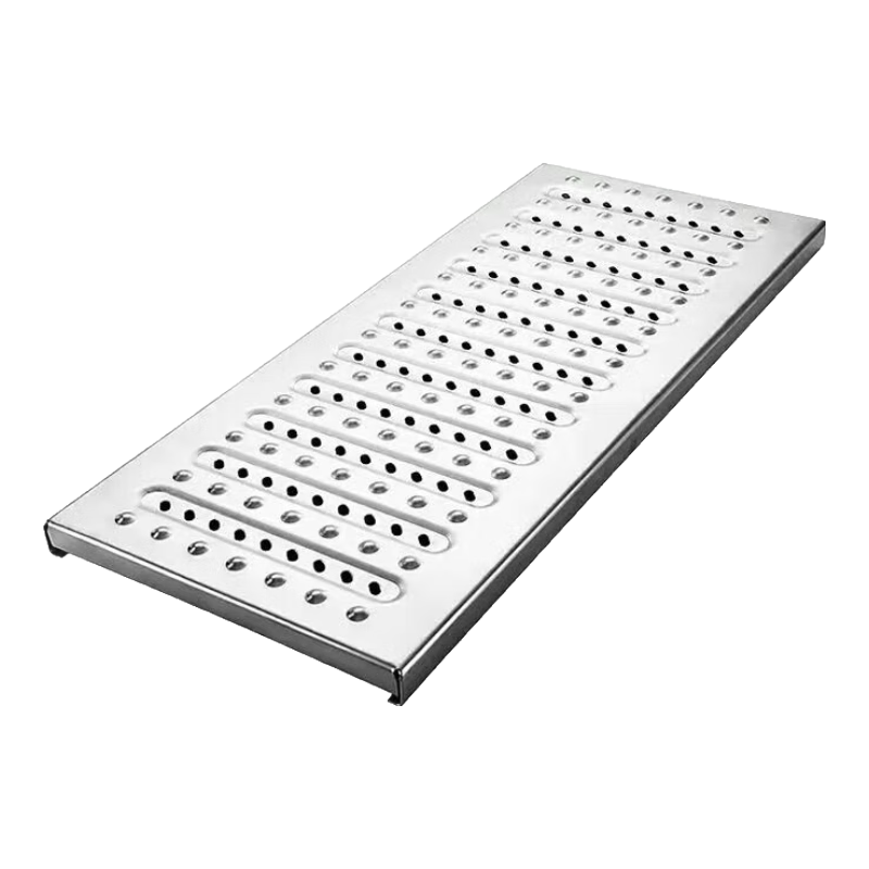 圣米頓304不銹鋼蓋板201廚房排水溝下水道蓋板地溝蓋板格柵井蓋雨水篦子 304超厚款580*300*25高*2.0厚度