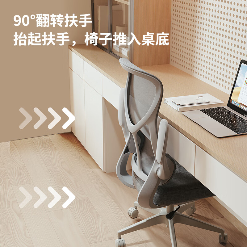 乐歌（Loctek）人体工学椅电脑办公椅子家用老板靠背转椅电竞椅 Y21人体工学椅云母灰